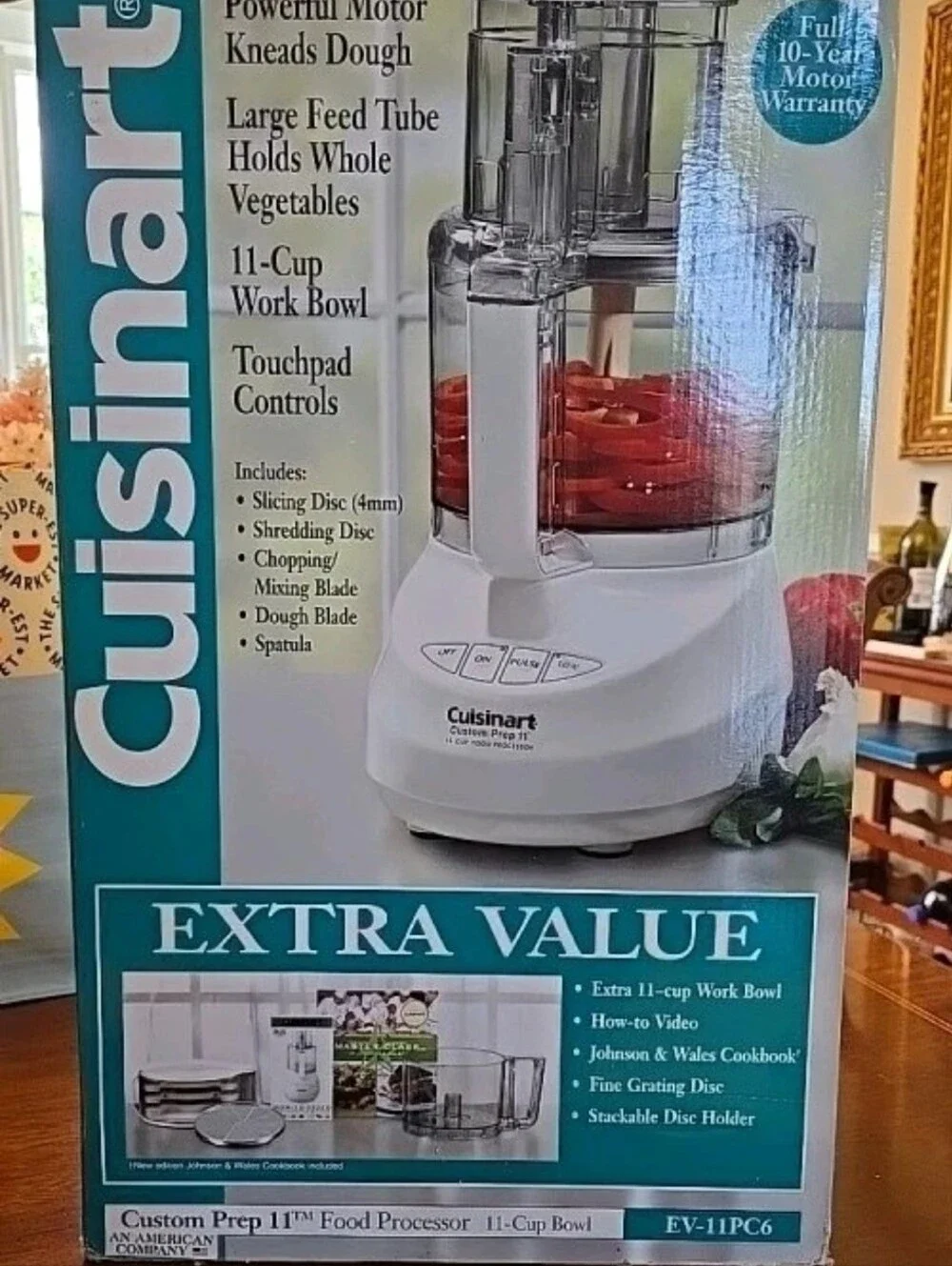 Cuisinart Food Processor 11 cup Brand New, Open box Model EV 11PC6